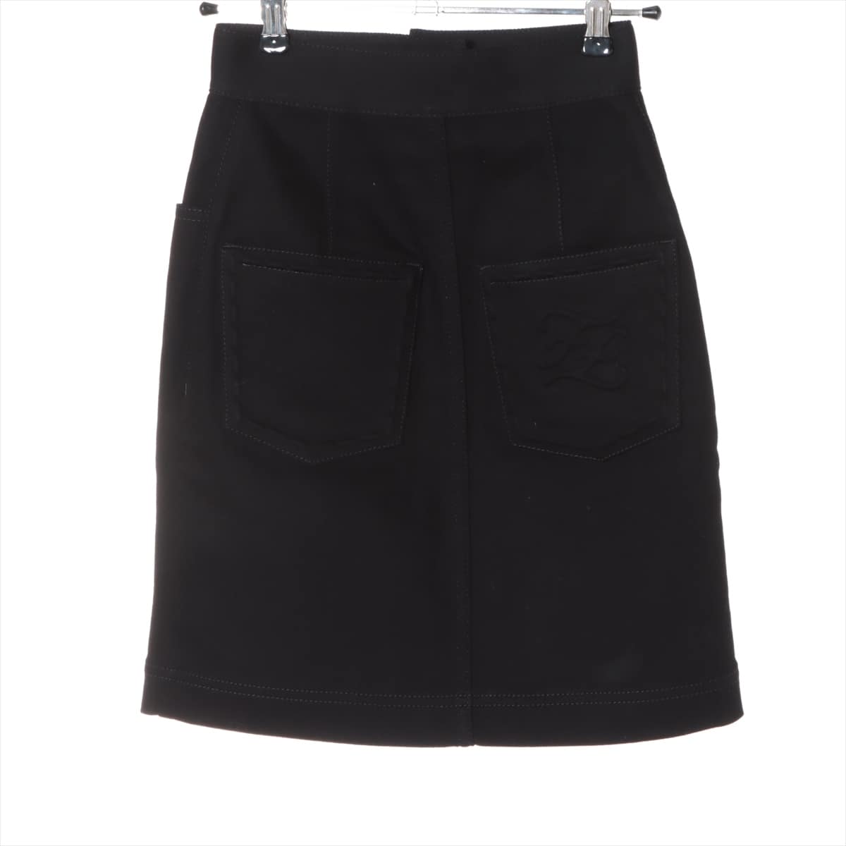 Fendi 21 years Cotton & polyurethane Skirt 34 Ladies' Black  FLQ547