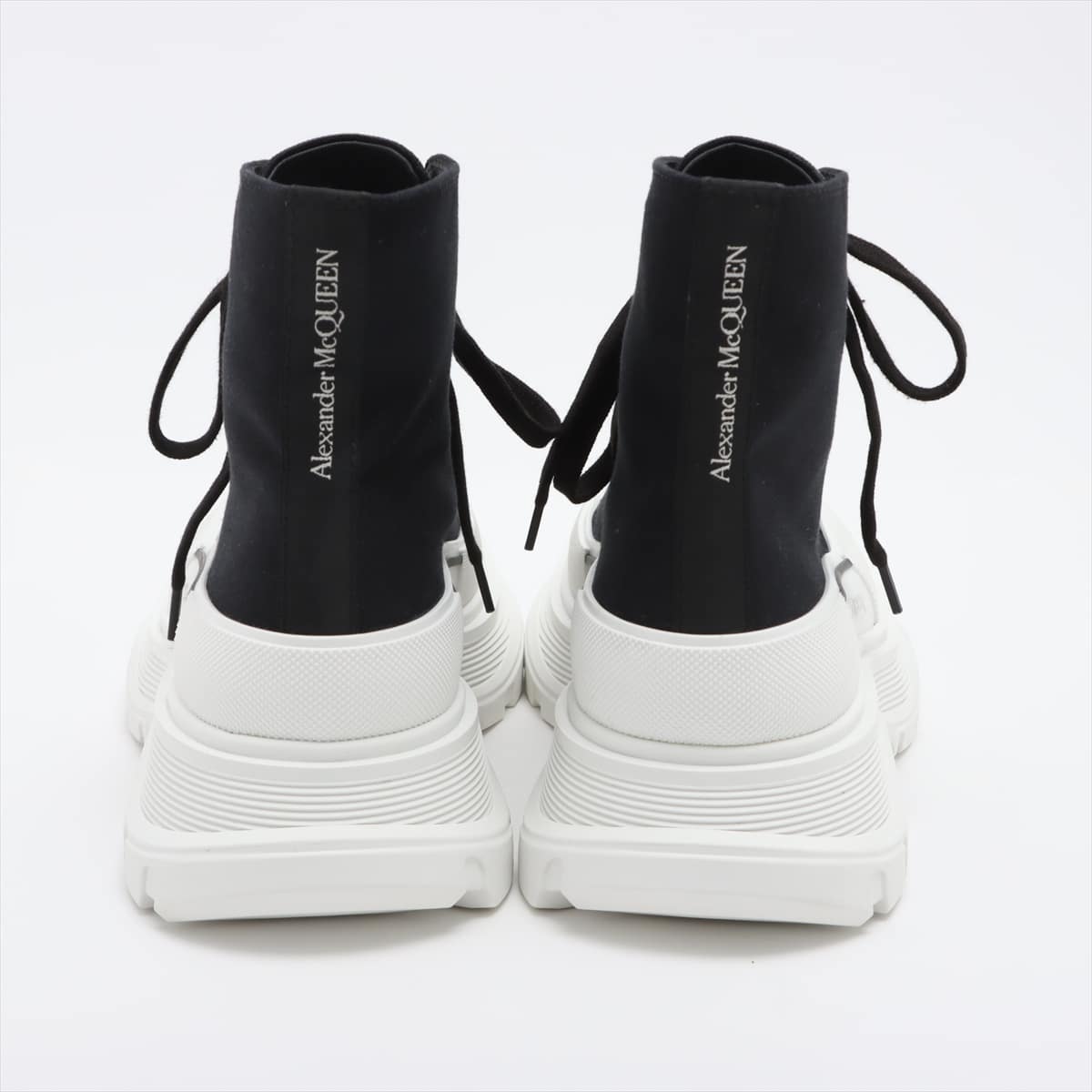 Alexander McQueen 21SS canvas High-top Sneakers 38 1/2 Ladies' Black 611706