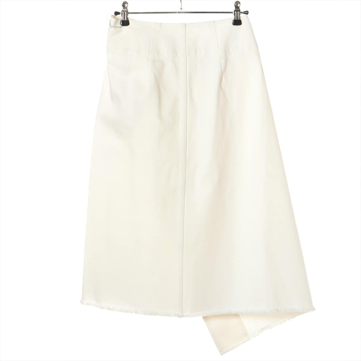 CELINE Phoebe Cotton Skirt 36 Ladies' White  2P96