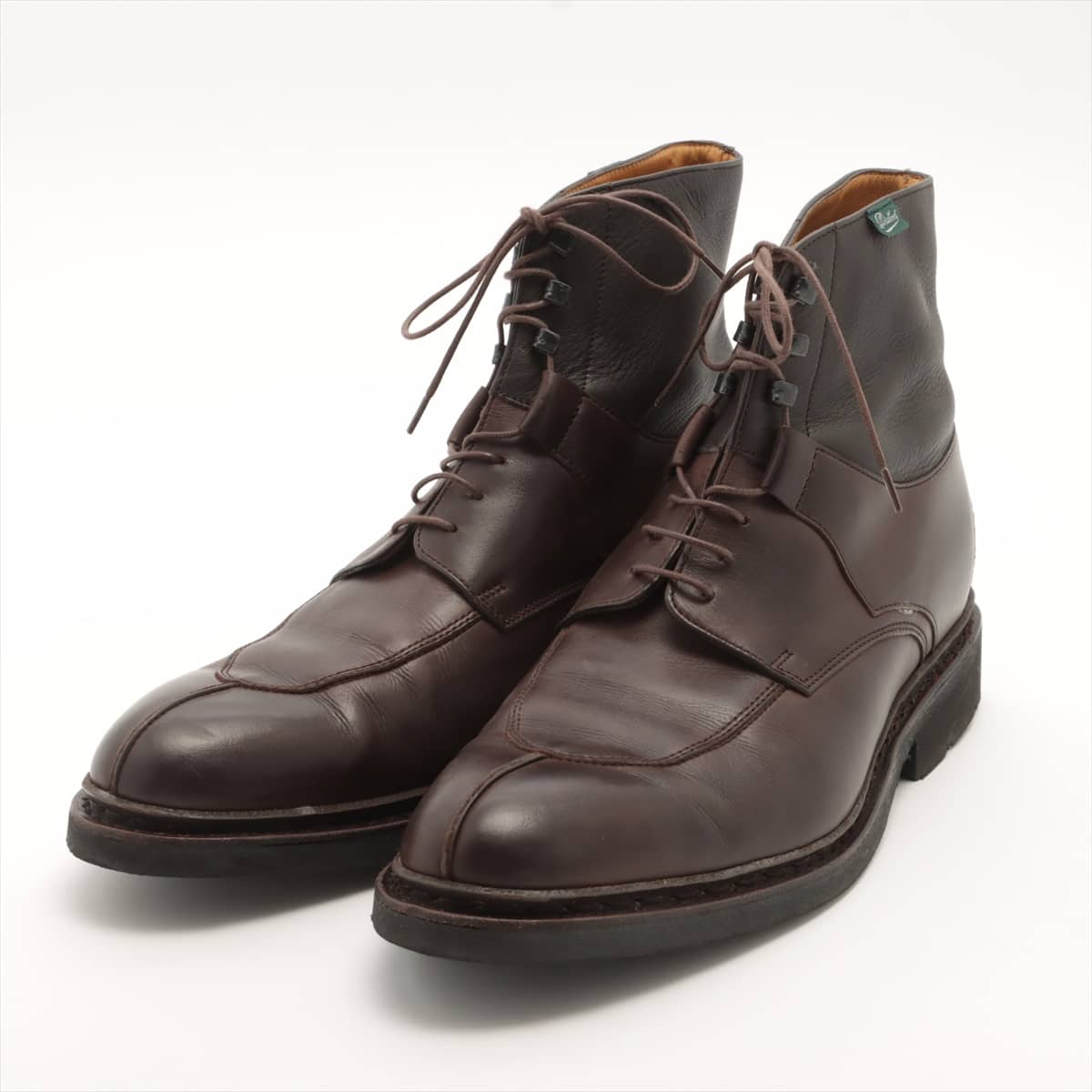 Paraboot Leather Boots 7 1/2 Men's Brown BEAUMONT/GALAXY 117083