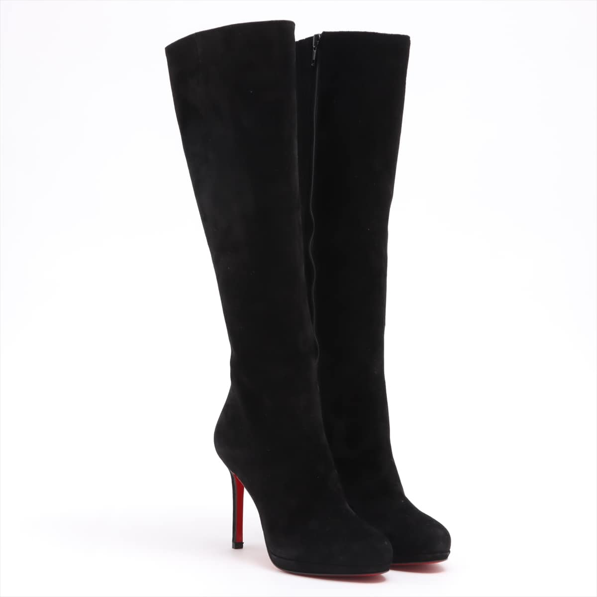 Christian Louboutin Suede Long boots 35 1/2 Ladies' Black