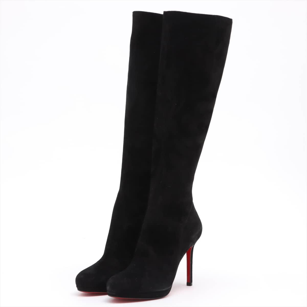 Christian Louboutin Suede Long boots 35 1/2 Ladies' Black