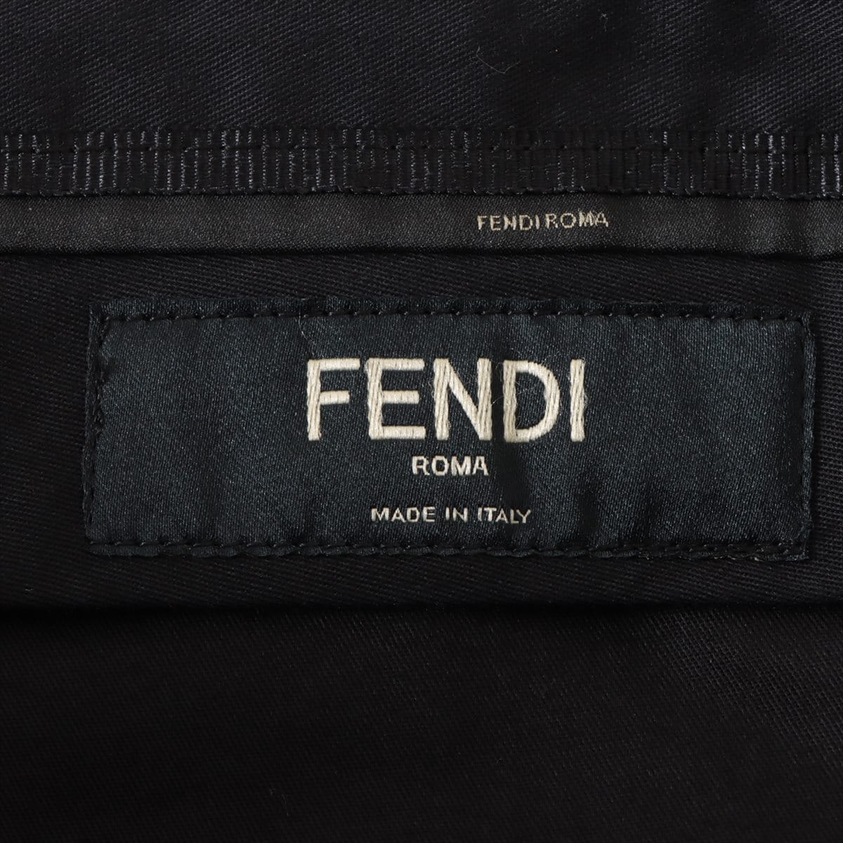 Fendi 21 years Wool & polyester Pants 50 Men's Black