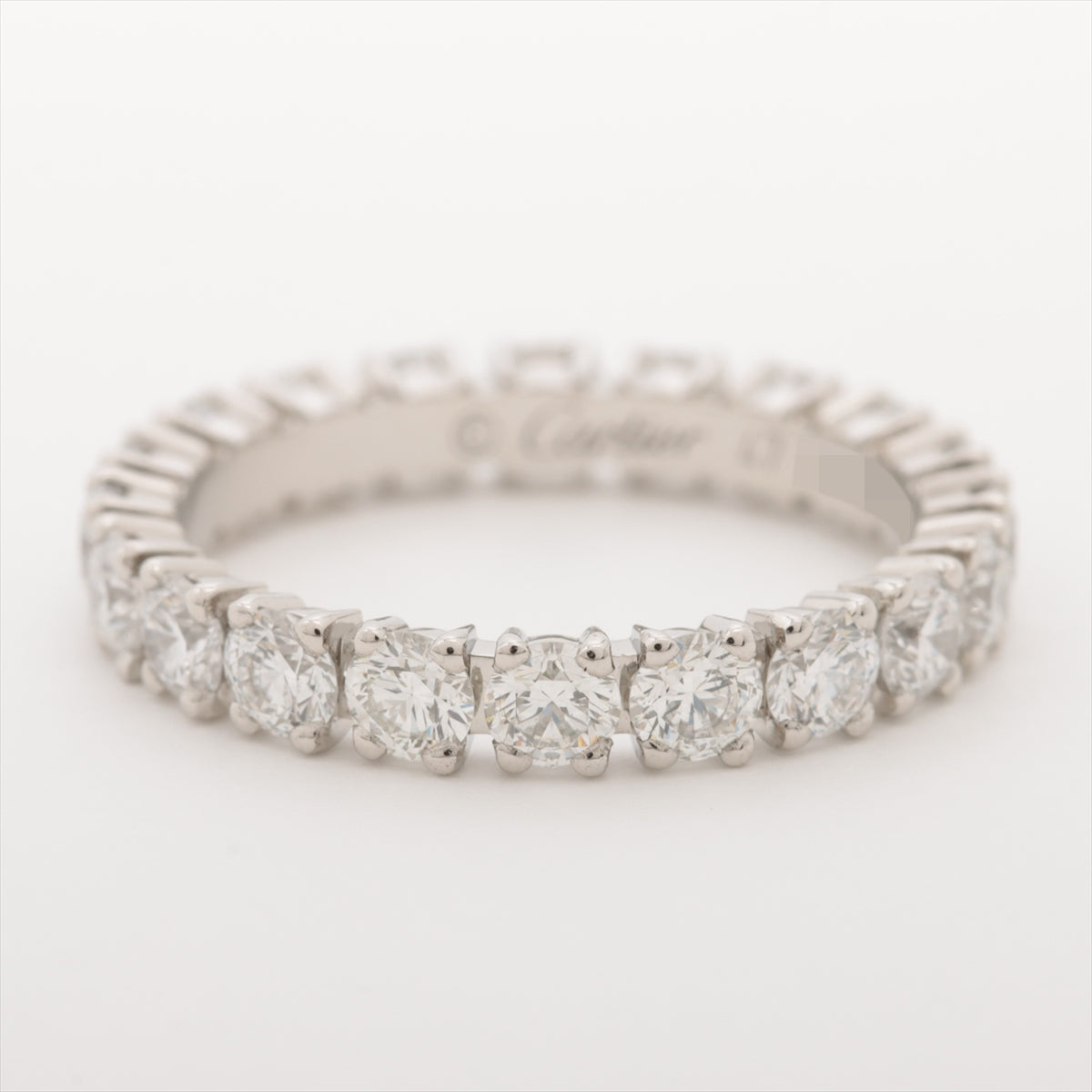 Cartier Destiné Full Eternity Diamond Ring Pt950 2.5g 47