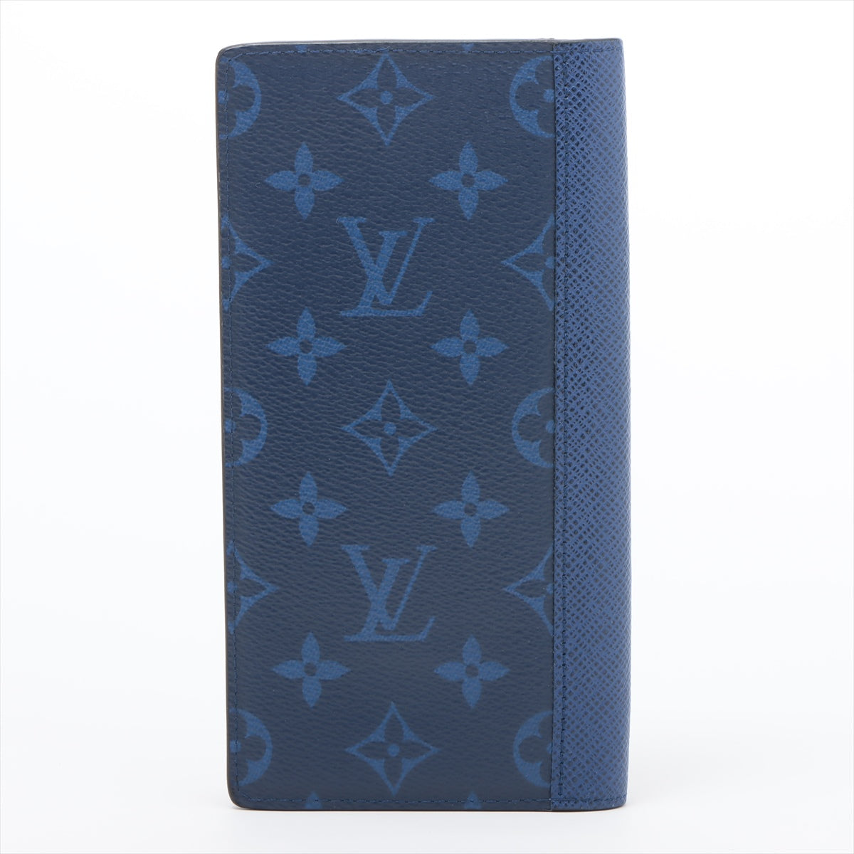 Louis Vuitton Taiga Lama Portefeuille Brazza M30297 Blue Wallet