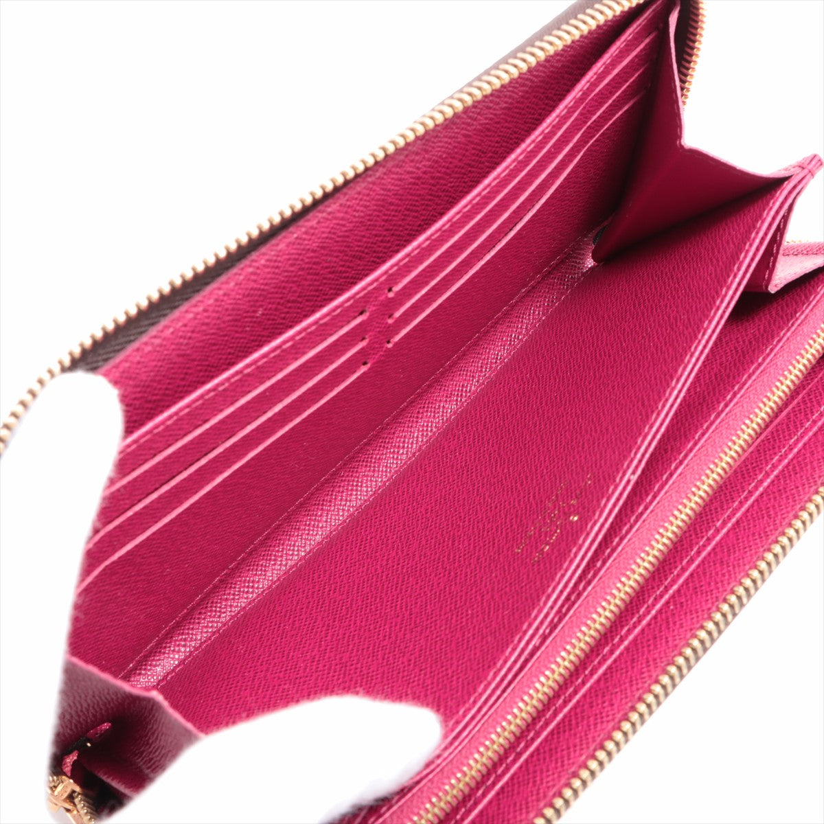 Louis Vuitton Monogram Zippy Wallet M41895 Fuschia Zip Round Wallet