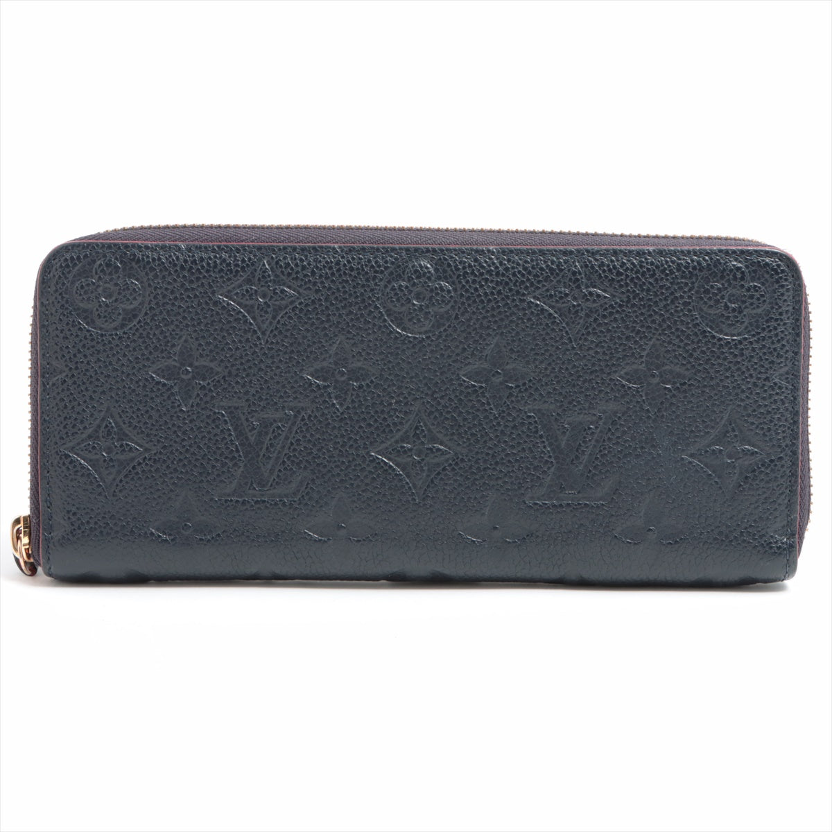 Louis Vuitton Empreinte Wallet Clemence M69415 Marine Rouge Zip Round Wallet