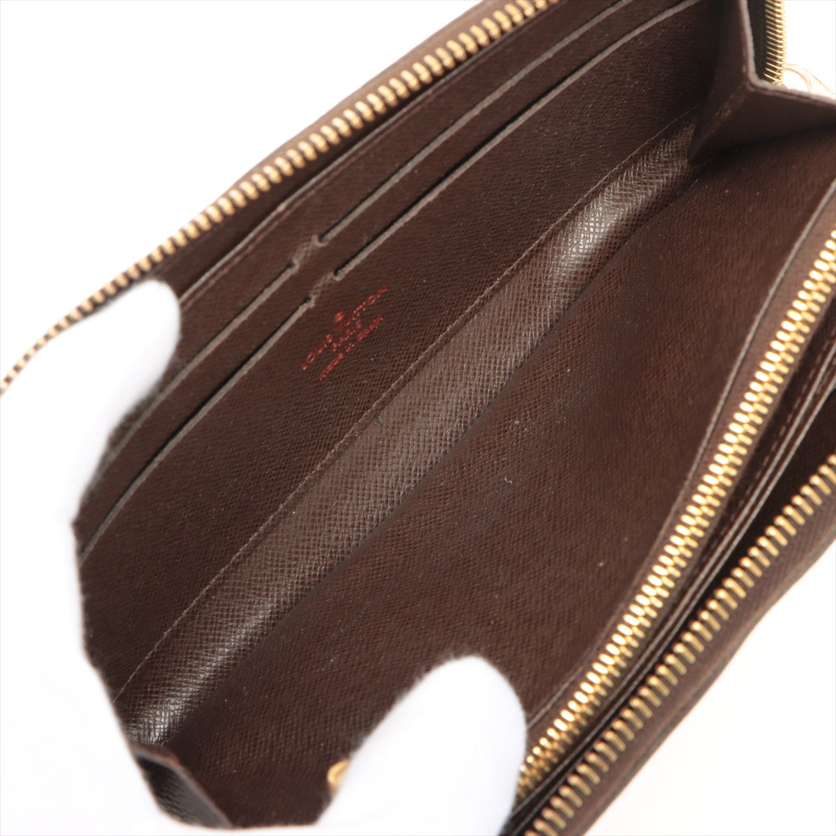 Louis Vuitton Damier Zippy Wallet N60015 Brown Zip Round Wallet