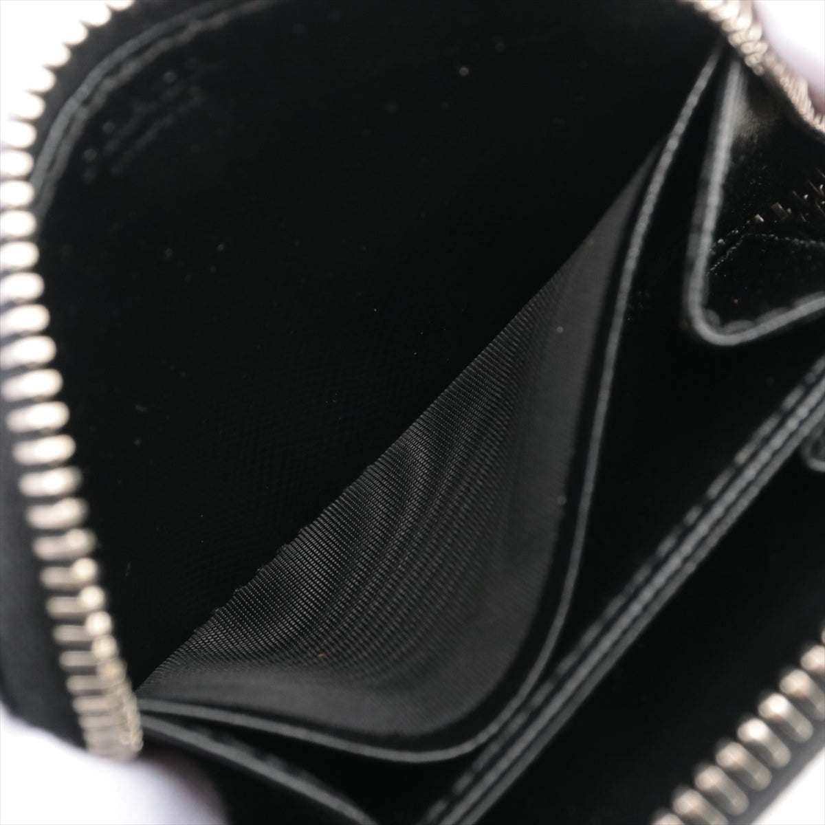 Prada Saffiano 1M0268 Leather Coin Purse Black