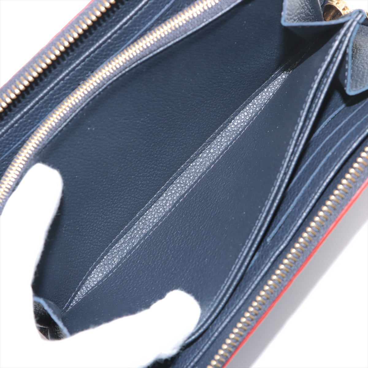Louis Vuitton Monogram Empreinte Zippy Wallet M62121 Marine Rouge Zip Round Wallet