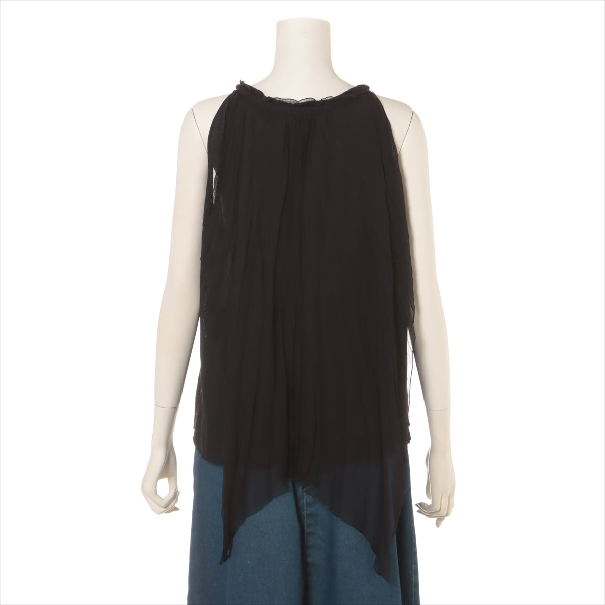 Christian Dior Silk × Polyester Blouse F34 Ladies' Black  7A13055040