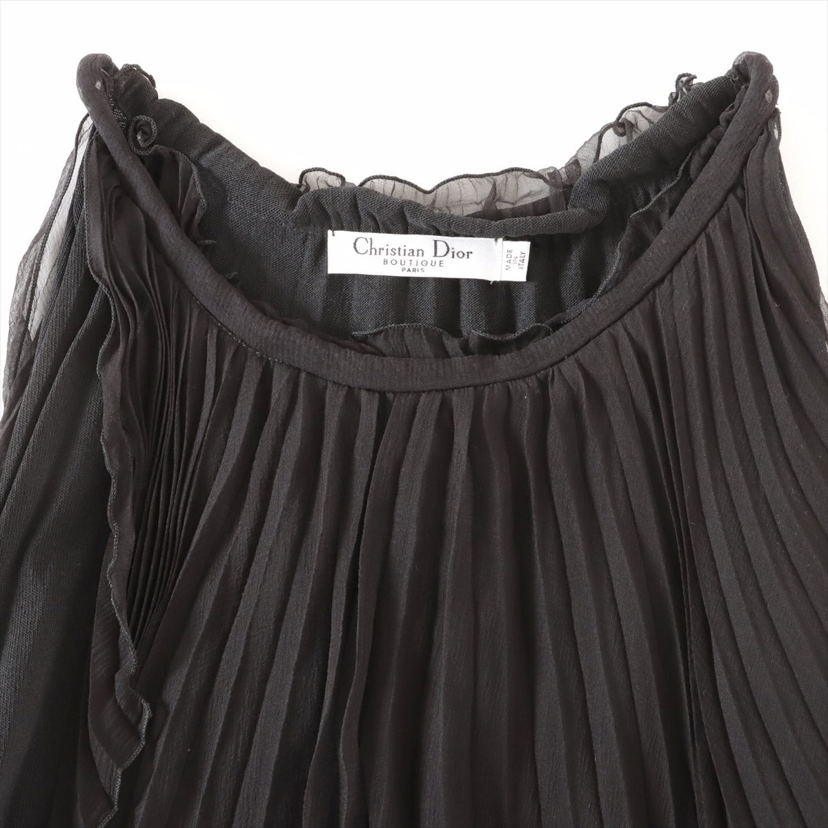 Christian Dior Silk × Polyester Blouse F34 Ladies' Black  7A13055040