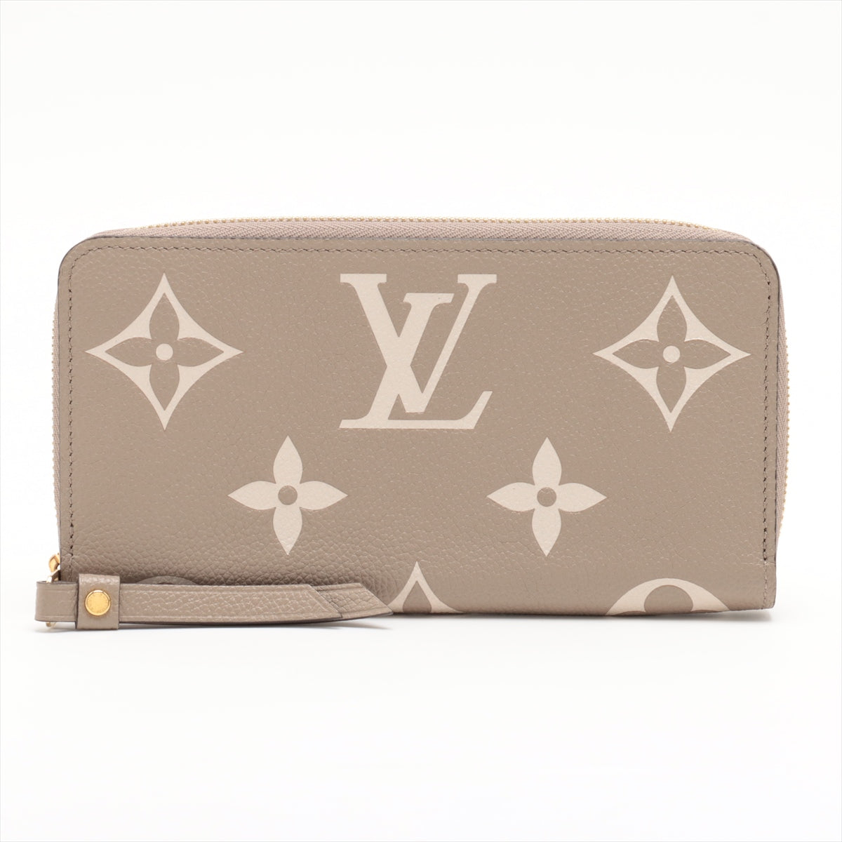 Louis Vuitton Bicolor Monogram Empreinte Zippy Wallet M69794 Tourtre-Claims Zip Round Wallet