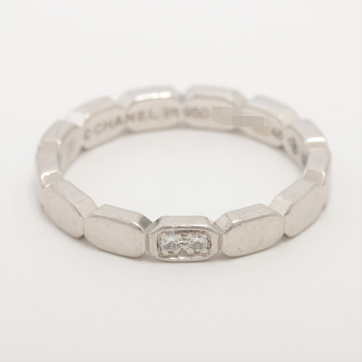 Chanel Première Promesse wedding Diamond Ring Pt950 3.2g 46