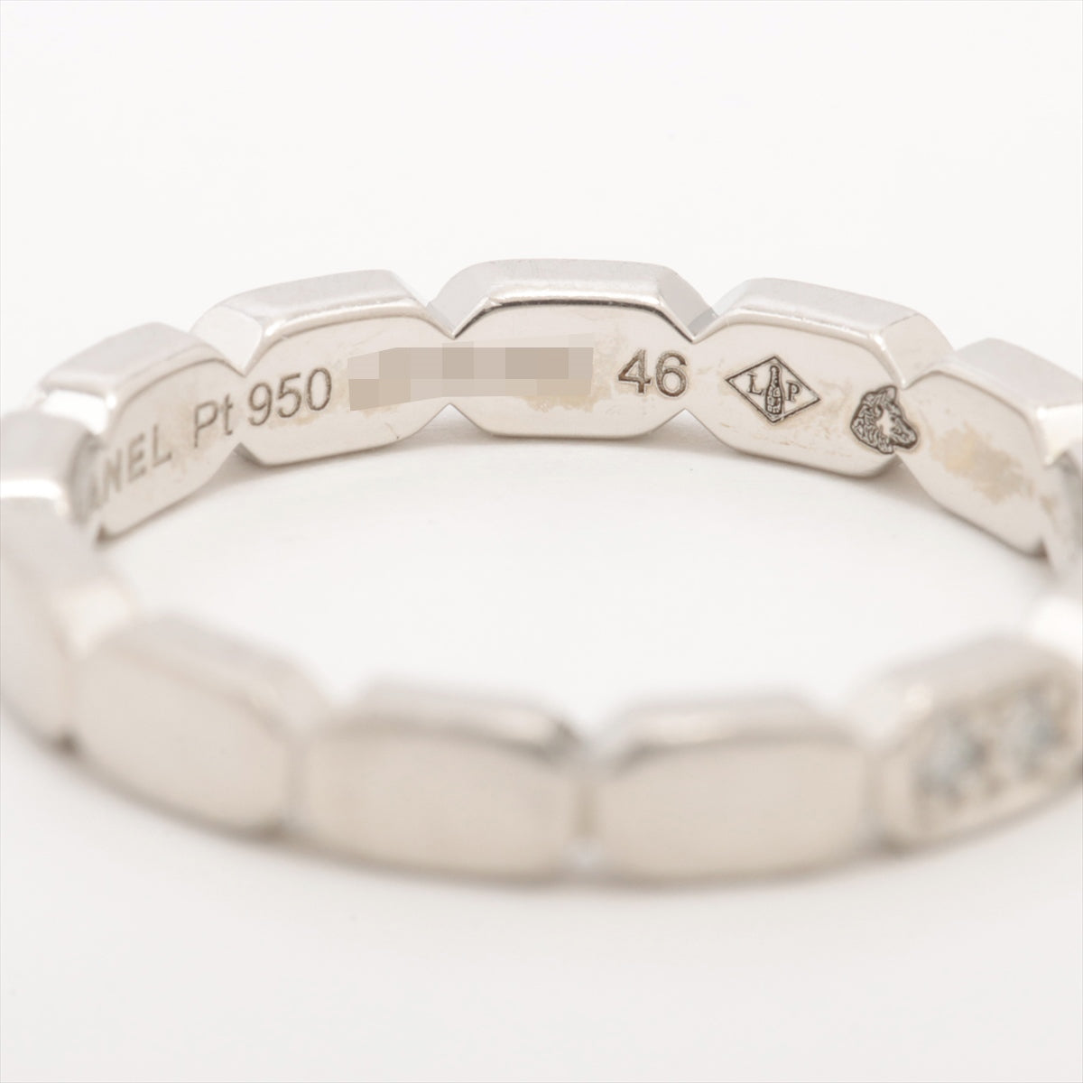 Chanel Première Promesse wedding Diamond Ring Pt950 3.2g 46
