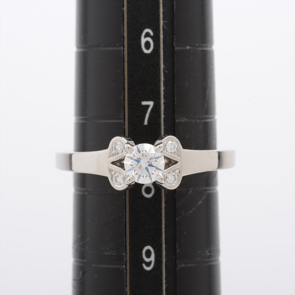 Cartier Ballerina Diamond Ring Pt950 4.8g 0.24 D VS1 3EX NONE 48 CRN4197549