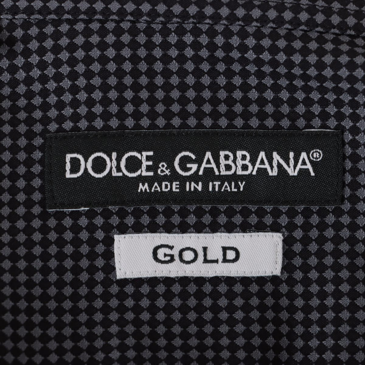 Dolce & Gabbana Cotton Shirt 39 Men's Navy Blue