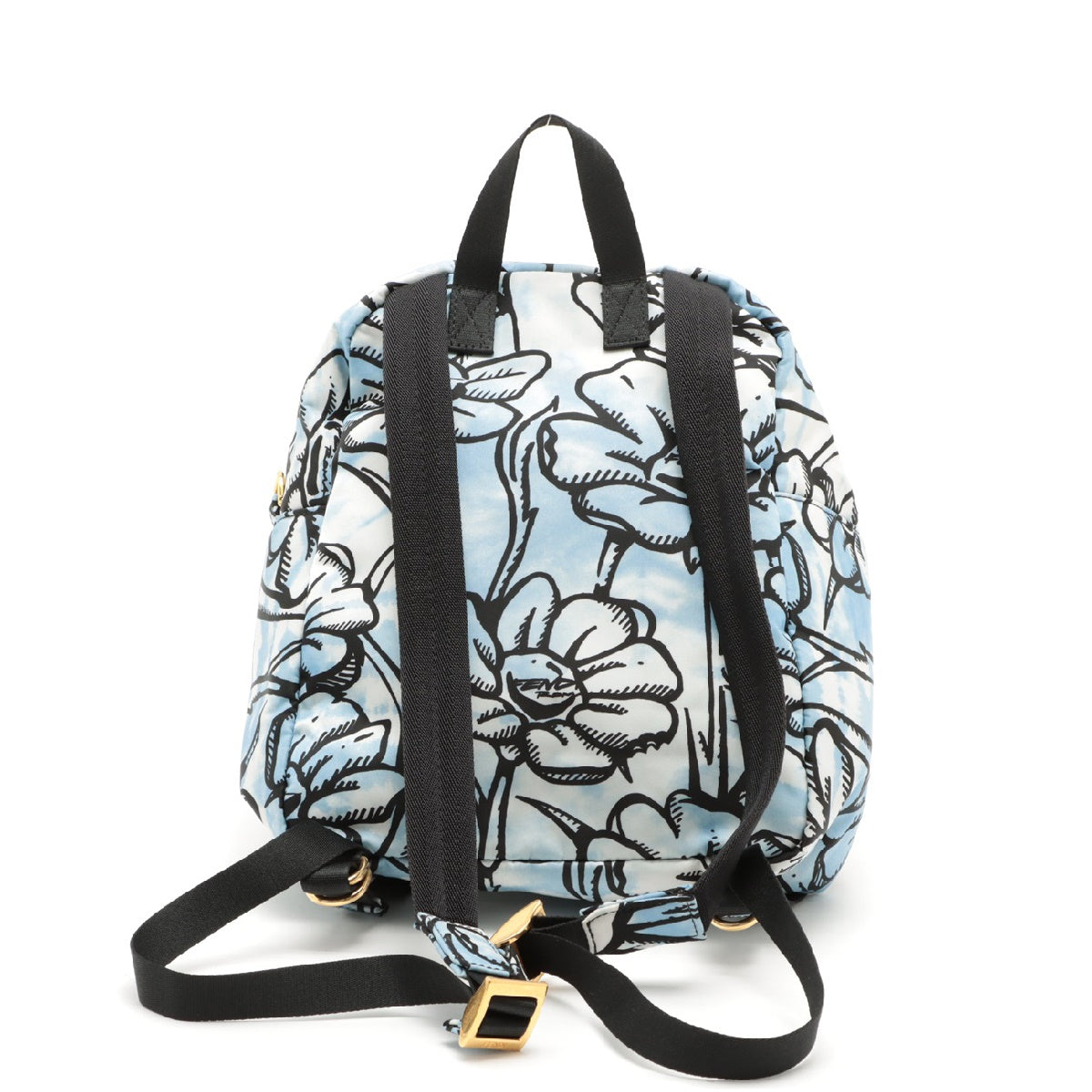 Fendi Nylon Backpack Blue 8BZ048