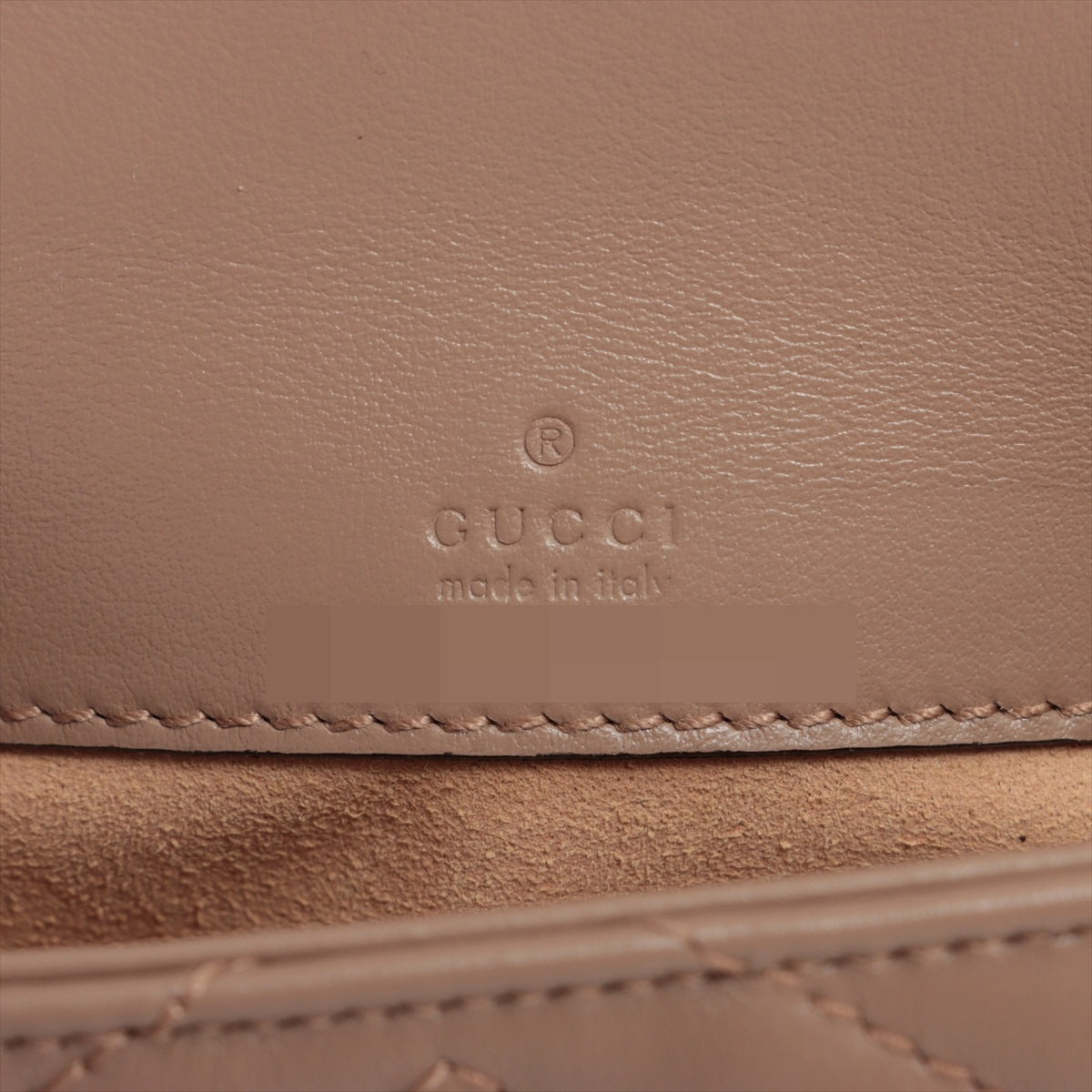 Gucci GG Marmont 575161 Leather Pouch Beige