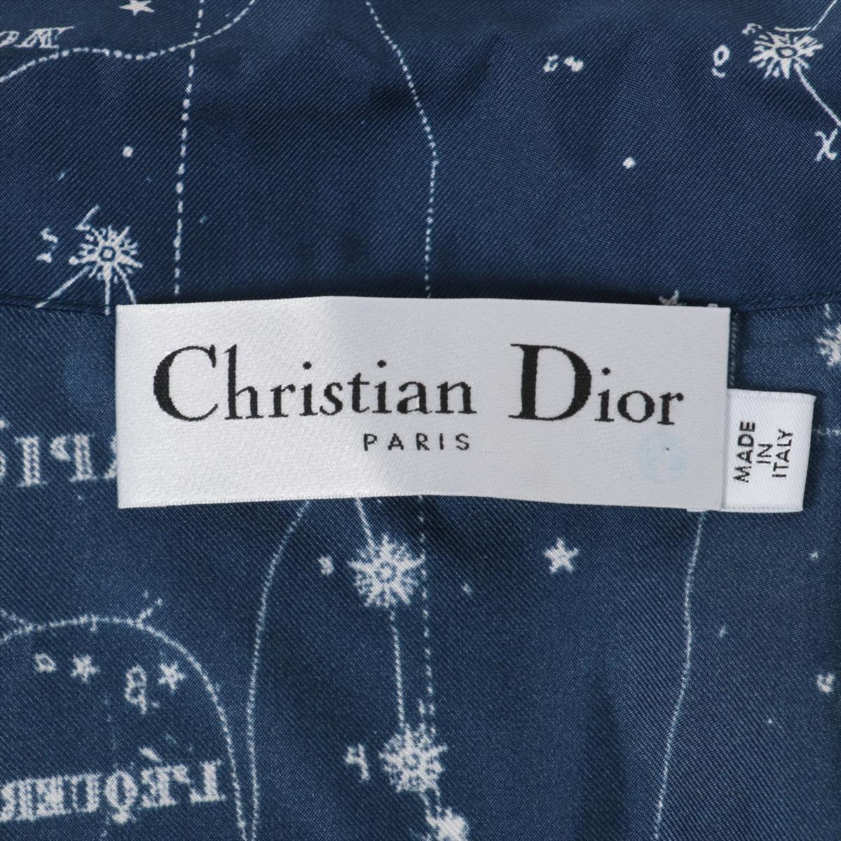 Christian Dior Zodiac 21SS Silk Setup tops 32 / 36 bottoms Ladies' Navy Blue