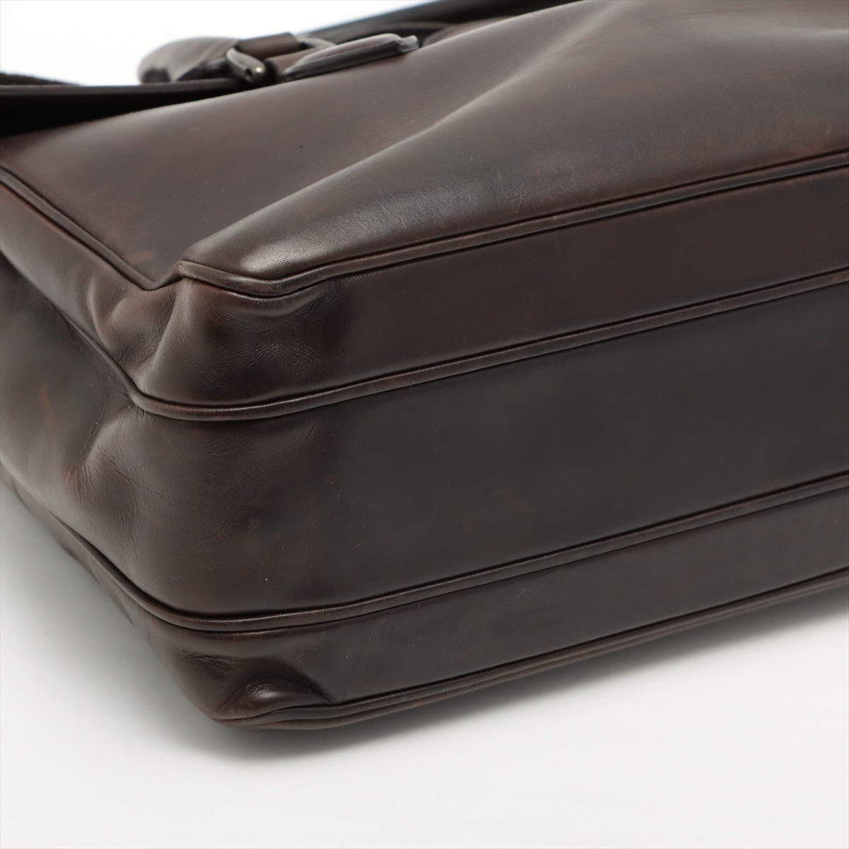 Berluti Emeao Leather 2 Way Handbag Brown