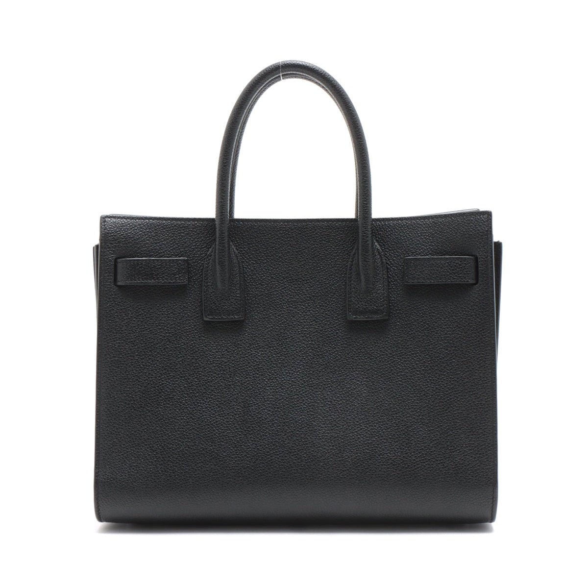 Saint Laurent Paris Leather 2 Way Handbag Black