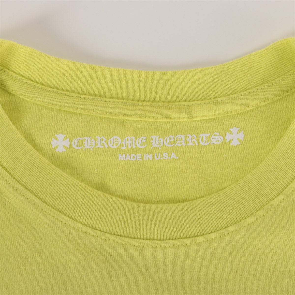 Chrome Hearts Matty Boy T-shirt Cotton size XL lime green PPO CHAIN GAME