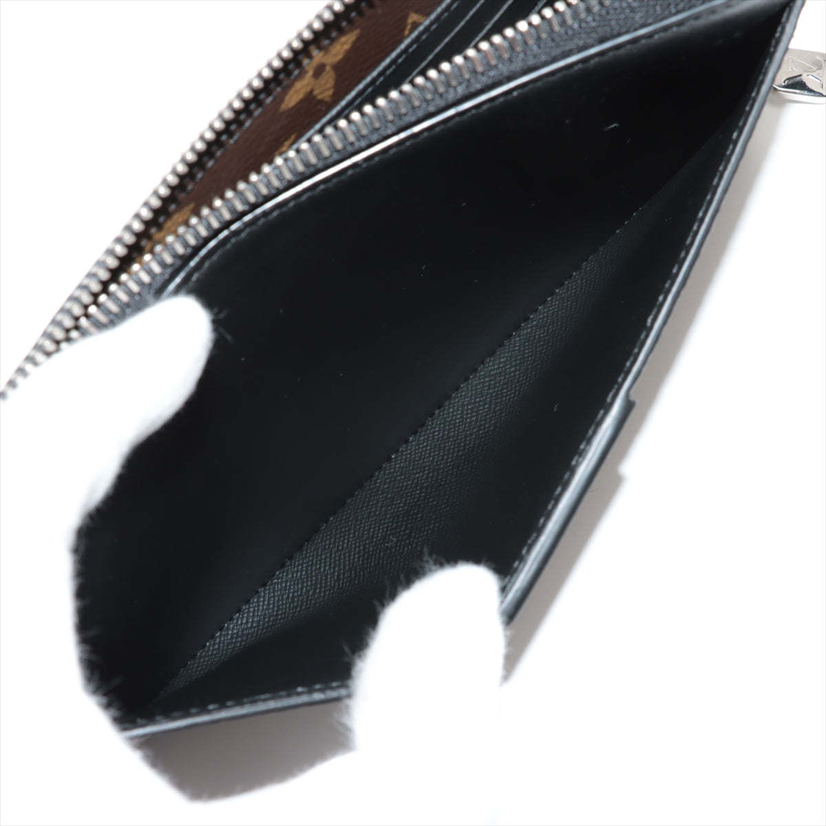 Louis Vuitton Monogram Macassar Zippy Dragonne M69407 Black × Brown Wallet