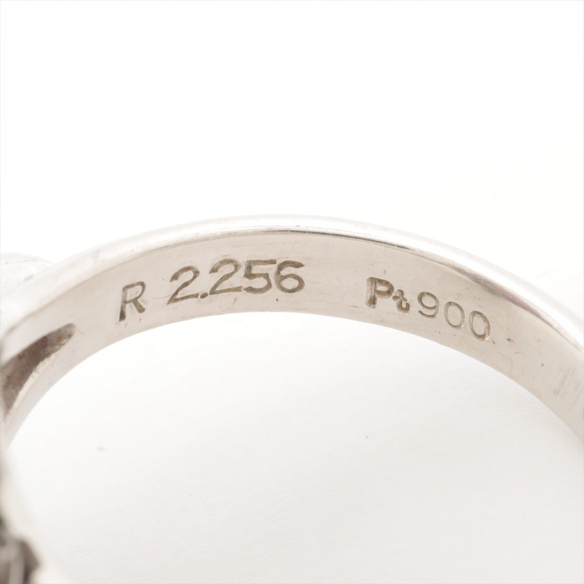 Pink sapphire Diamond Ring Pt900 12.4g R2.256 D1.59