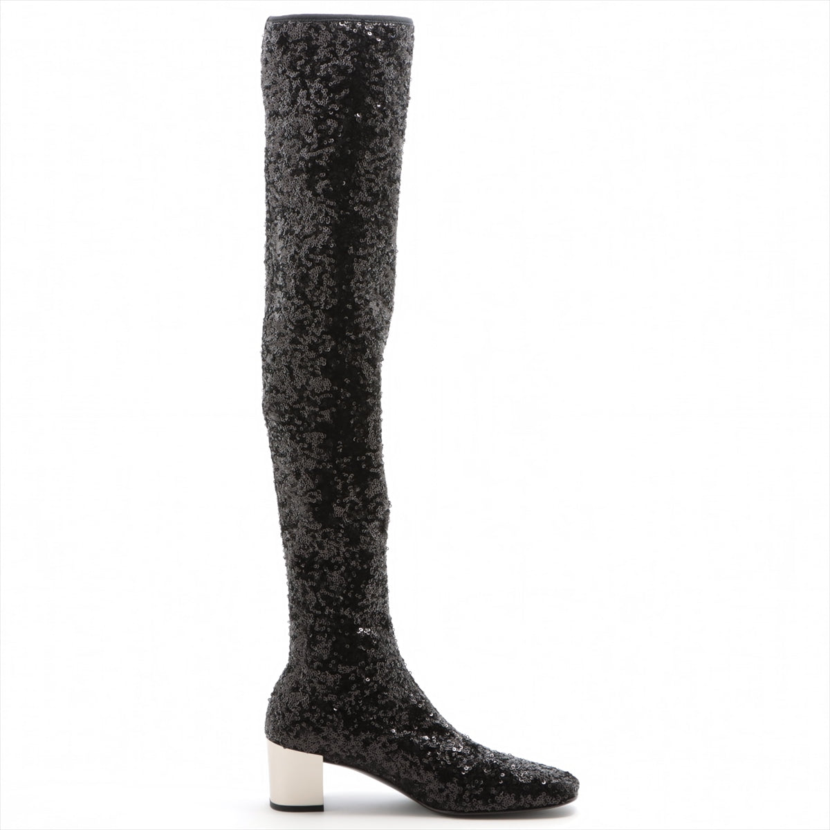 Roger Vivier Sequin Long boots 35 Ladies' Black