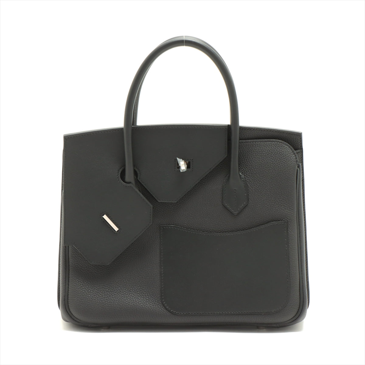 Hermès Birkin 30 disorderly Togo × Veau Swift Black Silver Metal Fittings U: 2022