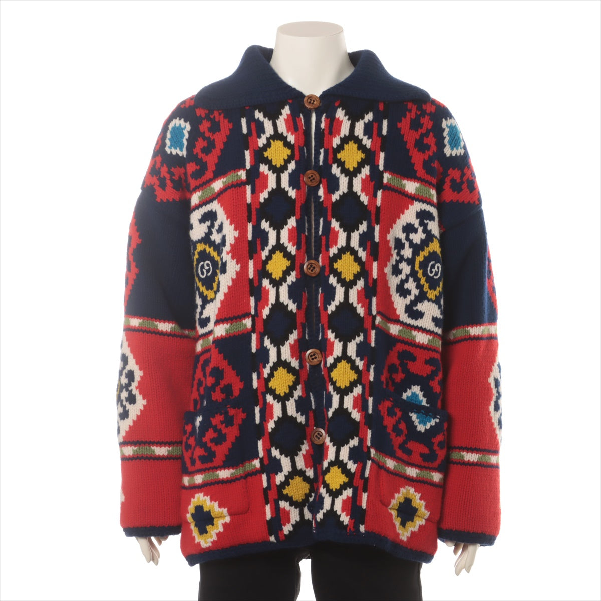 Gucci Wool x alpaca Cardigan S Men's Multicolor  597704