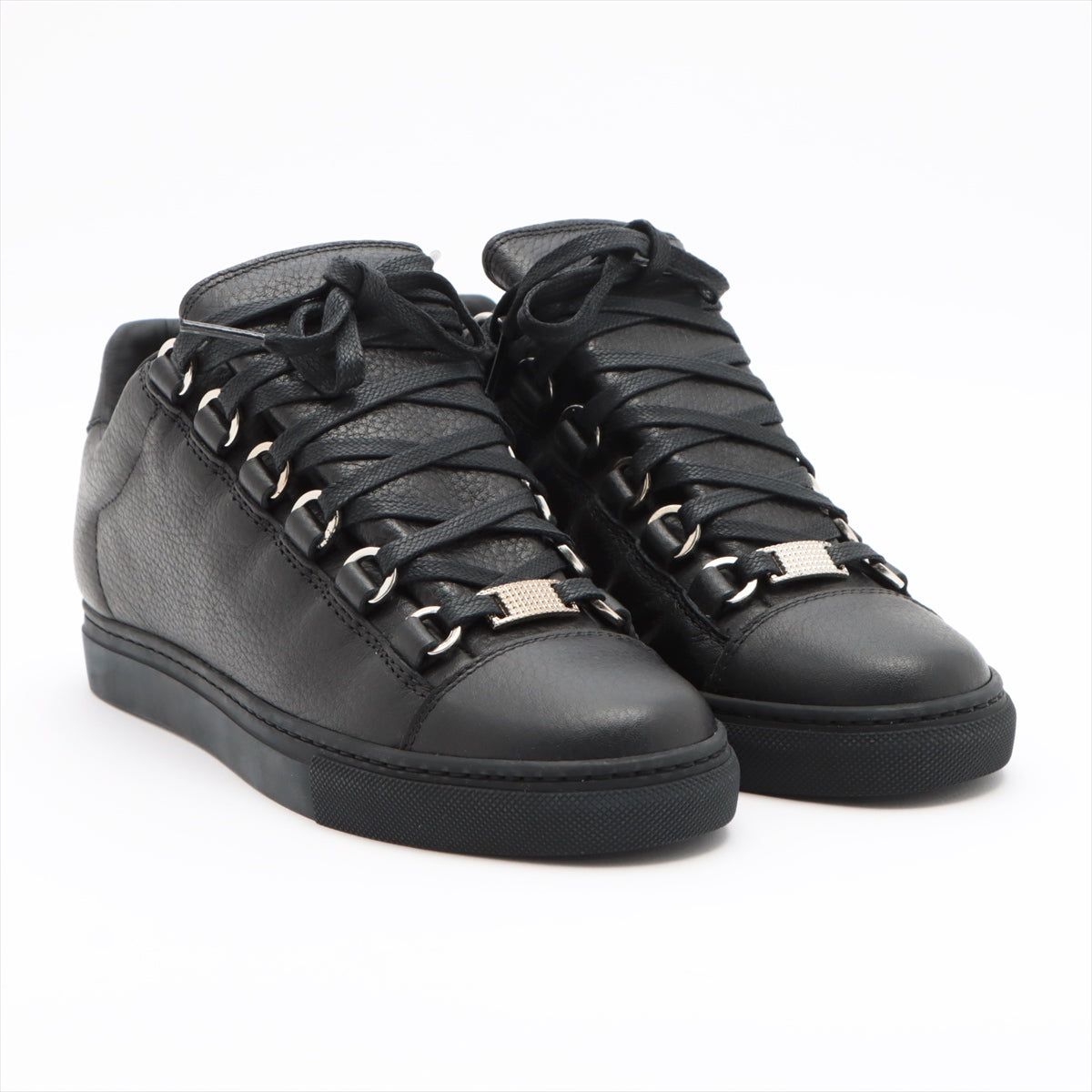 Balenciaga Leather Sneakers 35 Ladies' Black 433295 Box Included