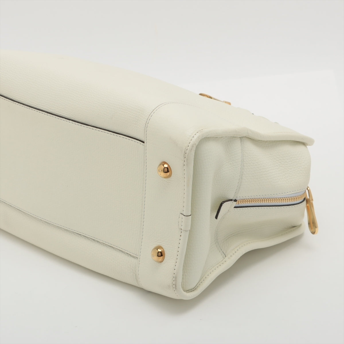 Loewe Amazona 36 Leather Handbag White