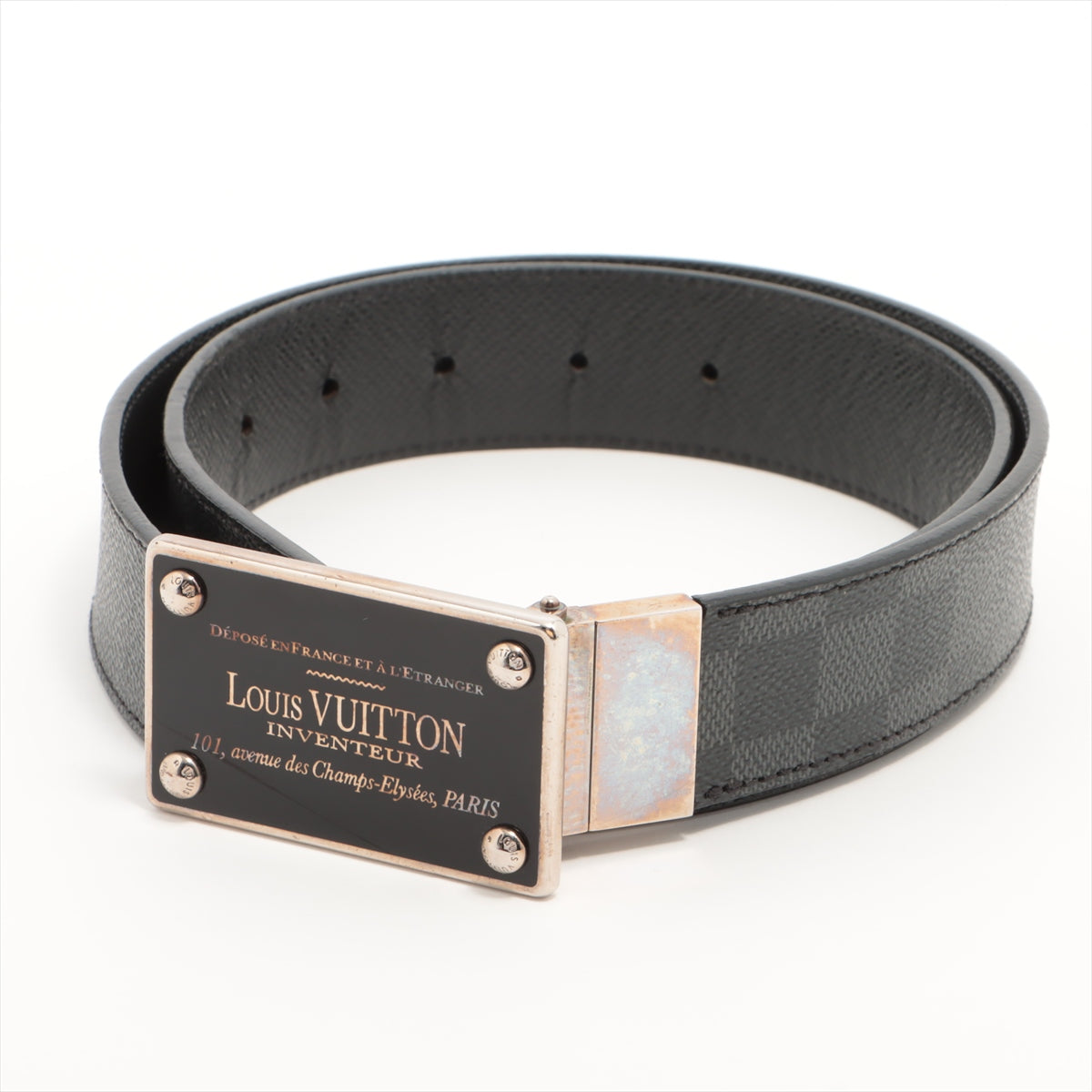 Louis Vuitton M9632 Sanctuary Aventour CA2130 Belt 85/34 PVC & leather