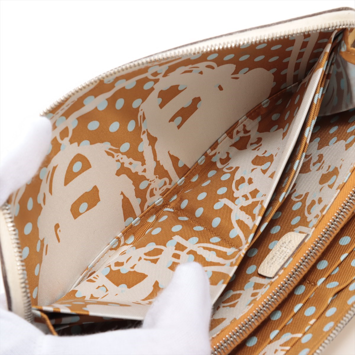 Hermès Azap Long Silk In Veau Epsom Zip Round Wallet Ivory Silver Metal Fittings Y: 2020
