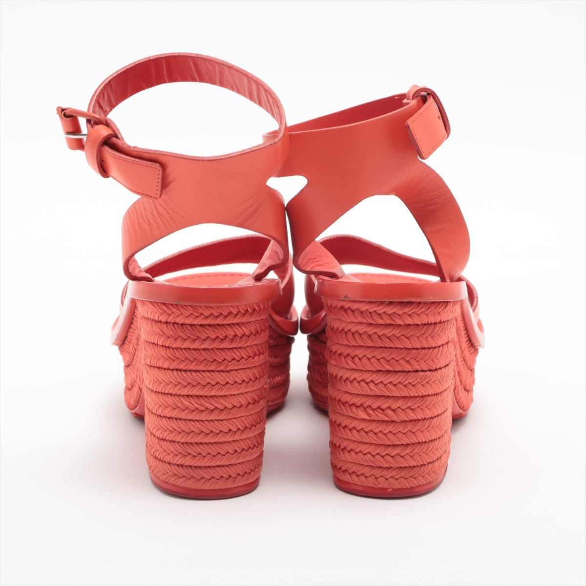 Celine Phoebe Leather Sandals 36 Ladies' Red Lift repair