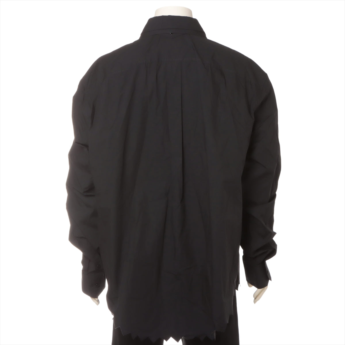 Louis Vuitton 23SS Cotton Shirt 4L Men's Black  RM231 iconic Kolor Shirt