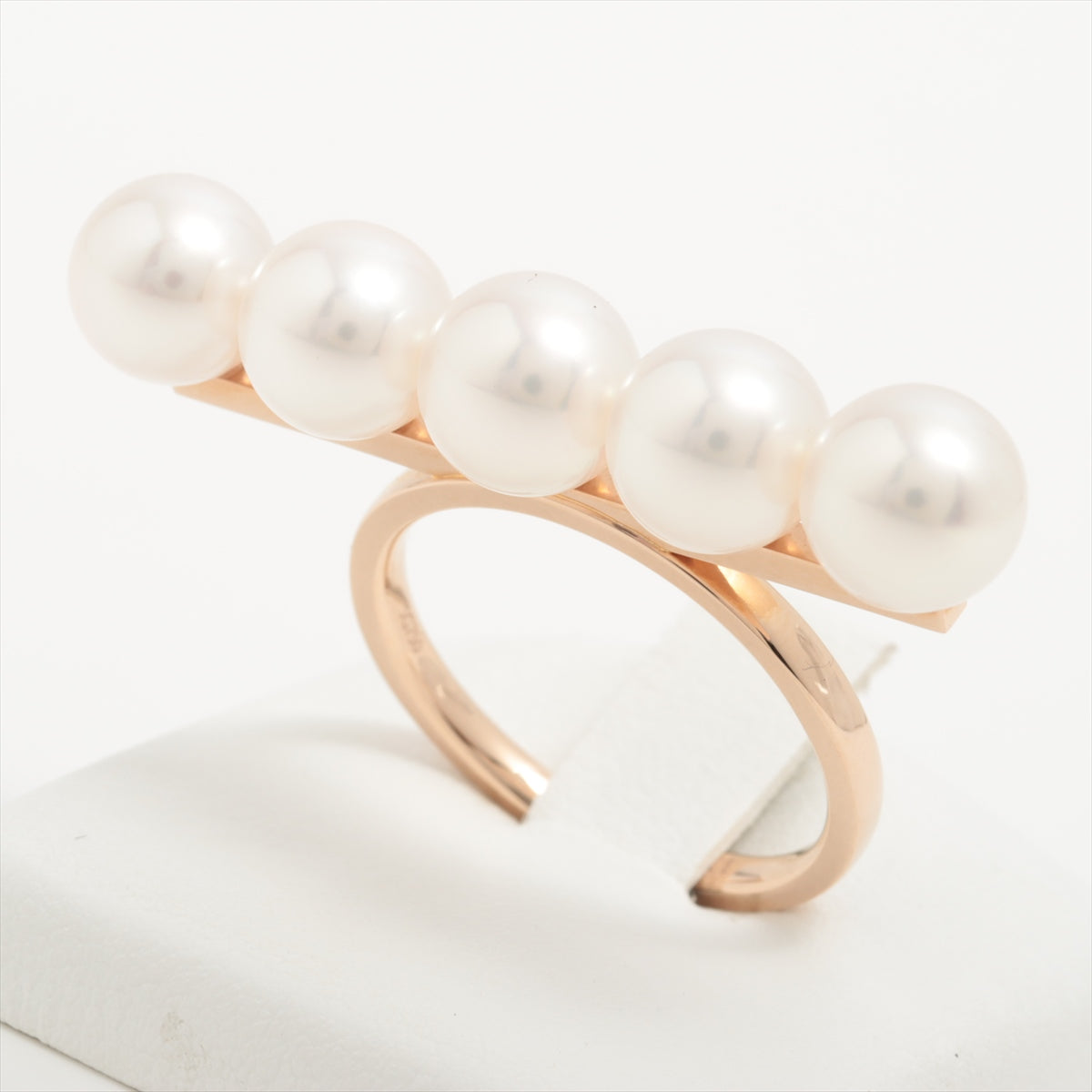 TASAKI Balance Signature Pearl Ring 750(PG) 9.6g Approx. 8.0 to 8.5 mm R4398
