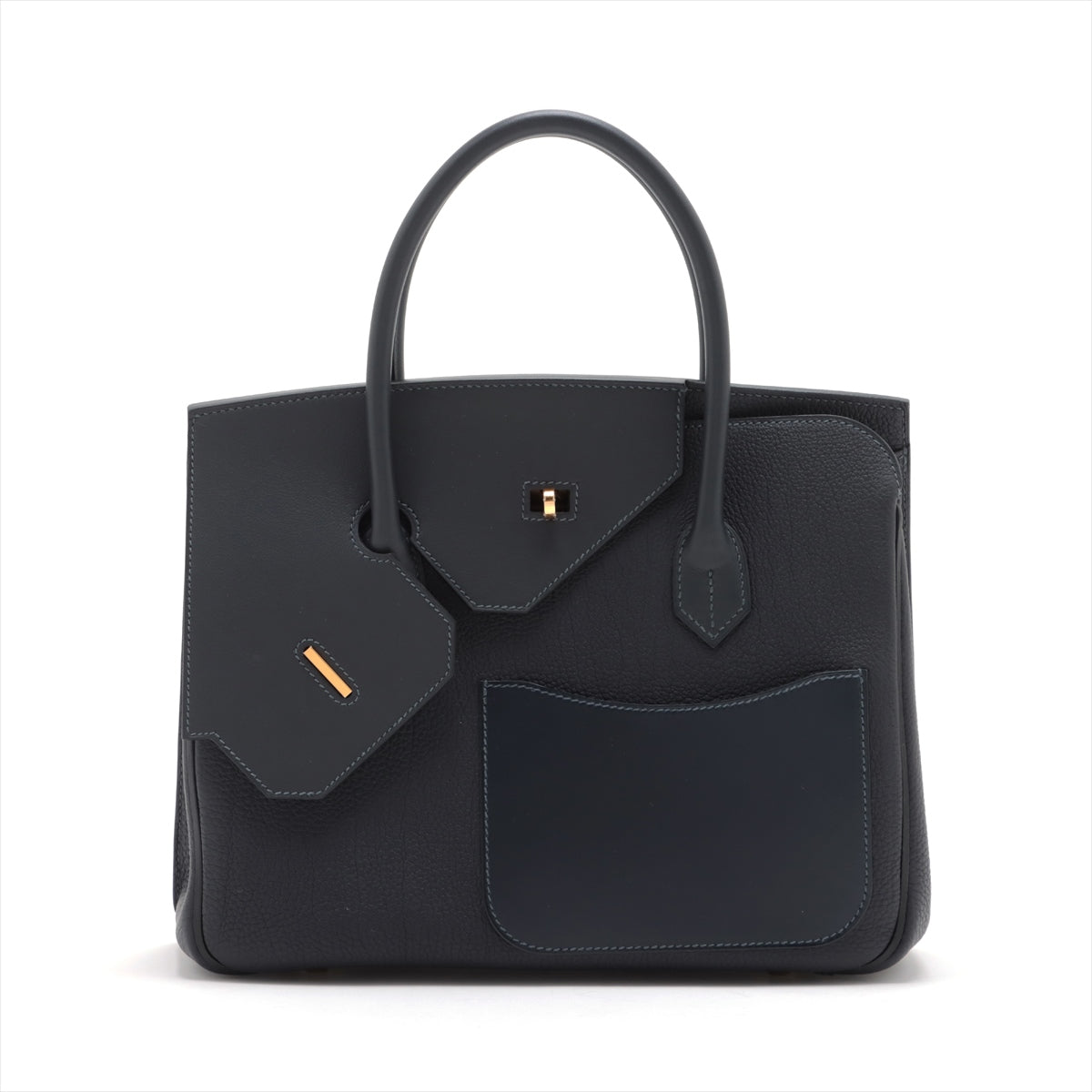 Hermès Birkin 30 disorderly Togo × Veau Swift Blue nuit Gold Metal Fittings B: 2023