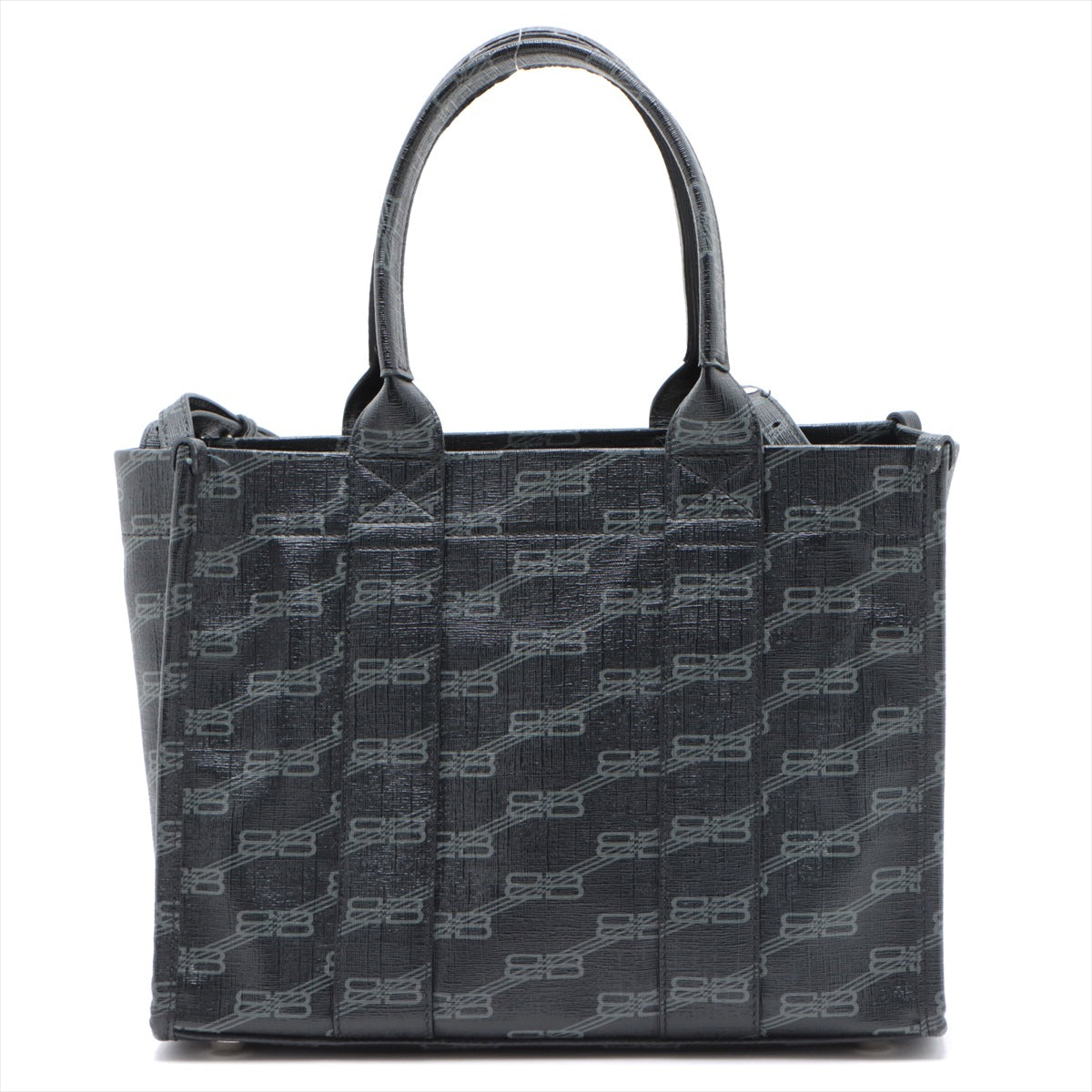 Balenciaga HardWear Leather 2 Way Handbag Black 671402