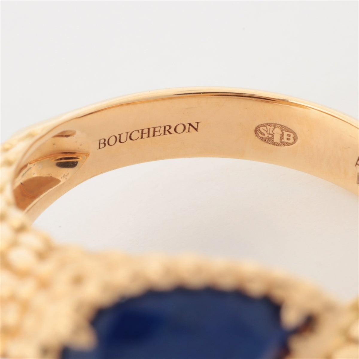 Boucheron Serpent Bohème Toi et Moi Lapis lazuli Ring 750(YG) 10.0g 55