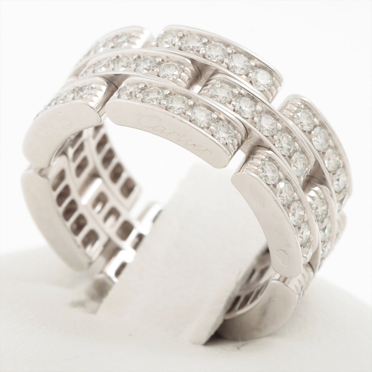 Cartier Maillon Panthère full Diamond Ring 750(WG) 10.0g 51