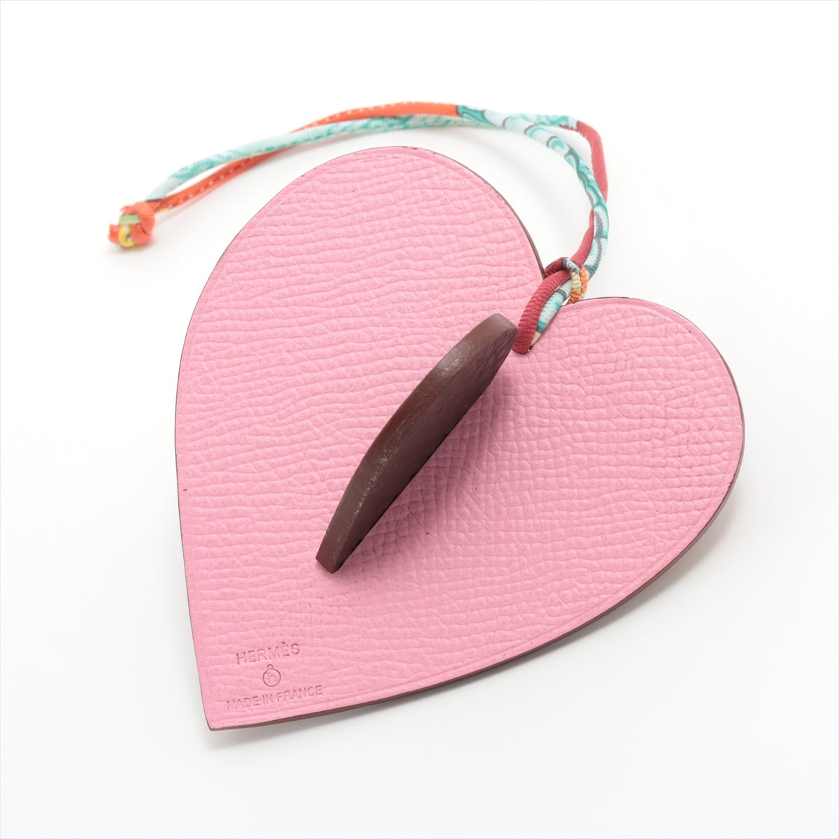 Hermès Petit Ash Charm Leather Multicolor Double Heart