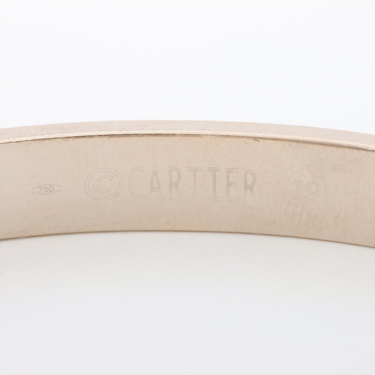Cartier Love Bracelet 750(WG) 35.4g 18 Plating peeling With screwdriver