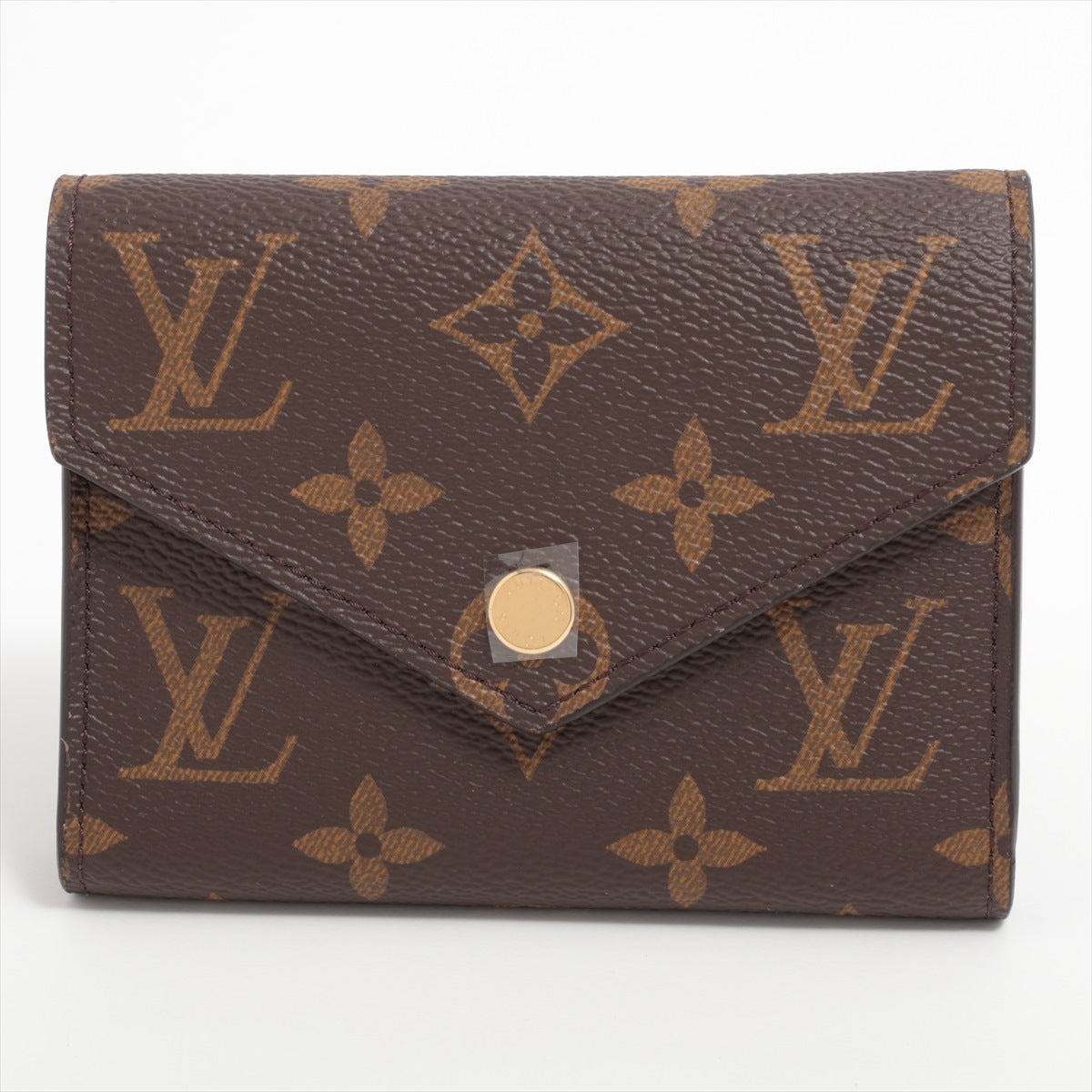 Louis Vuitton Monogram Portefeuille Victorine M62472 Brown Compact Wallet Responsive RFID