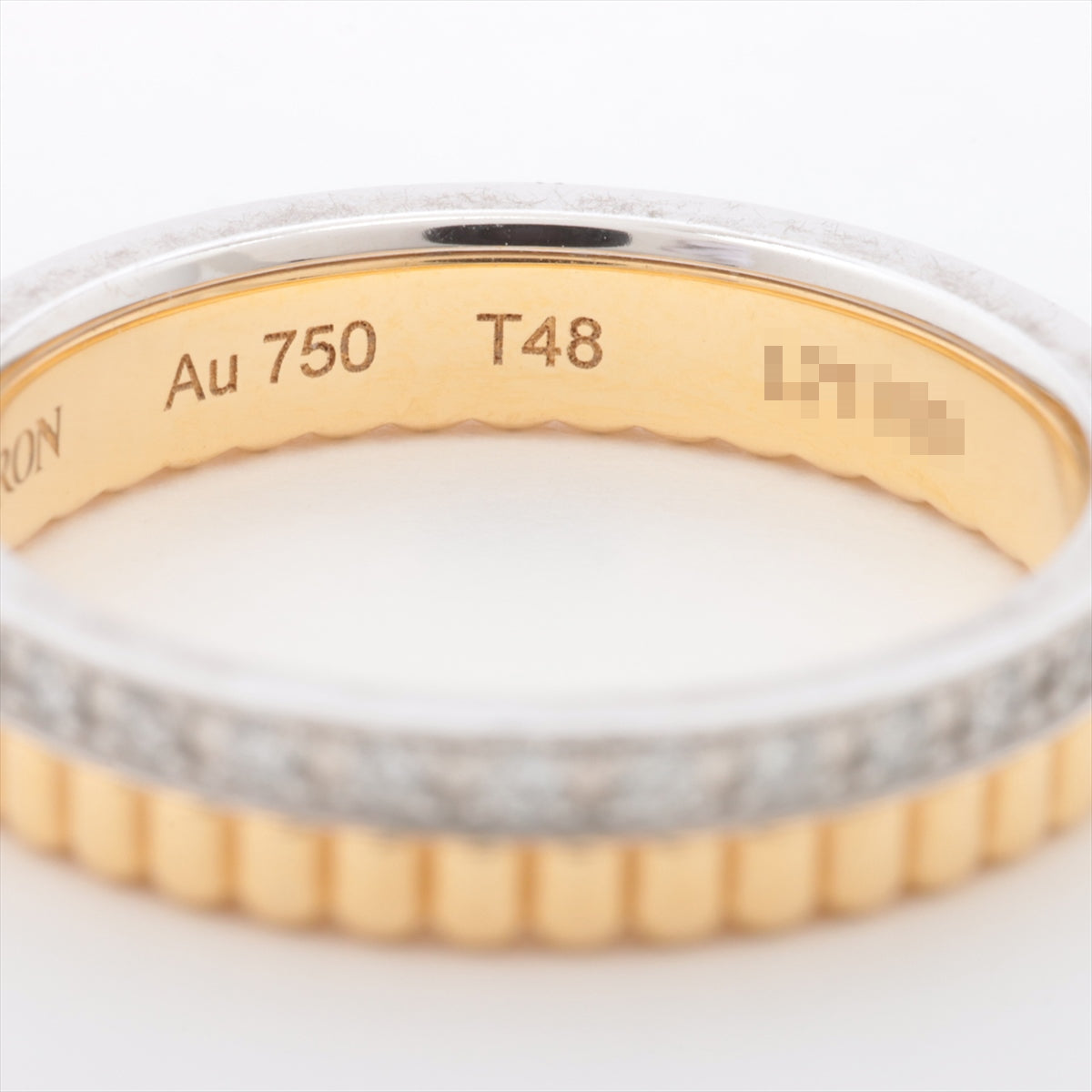 Boucheron Quatre Radiant Marriages diamond rings 750(YG×WG) 3.2g 48 JAL0013448