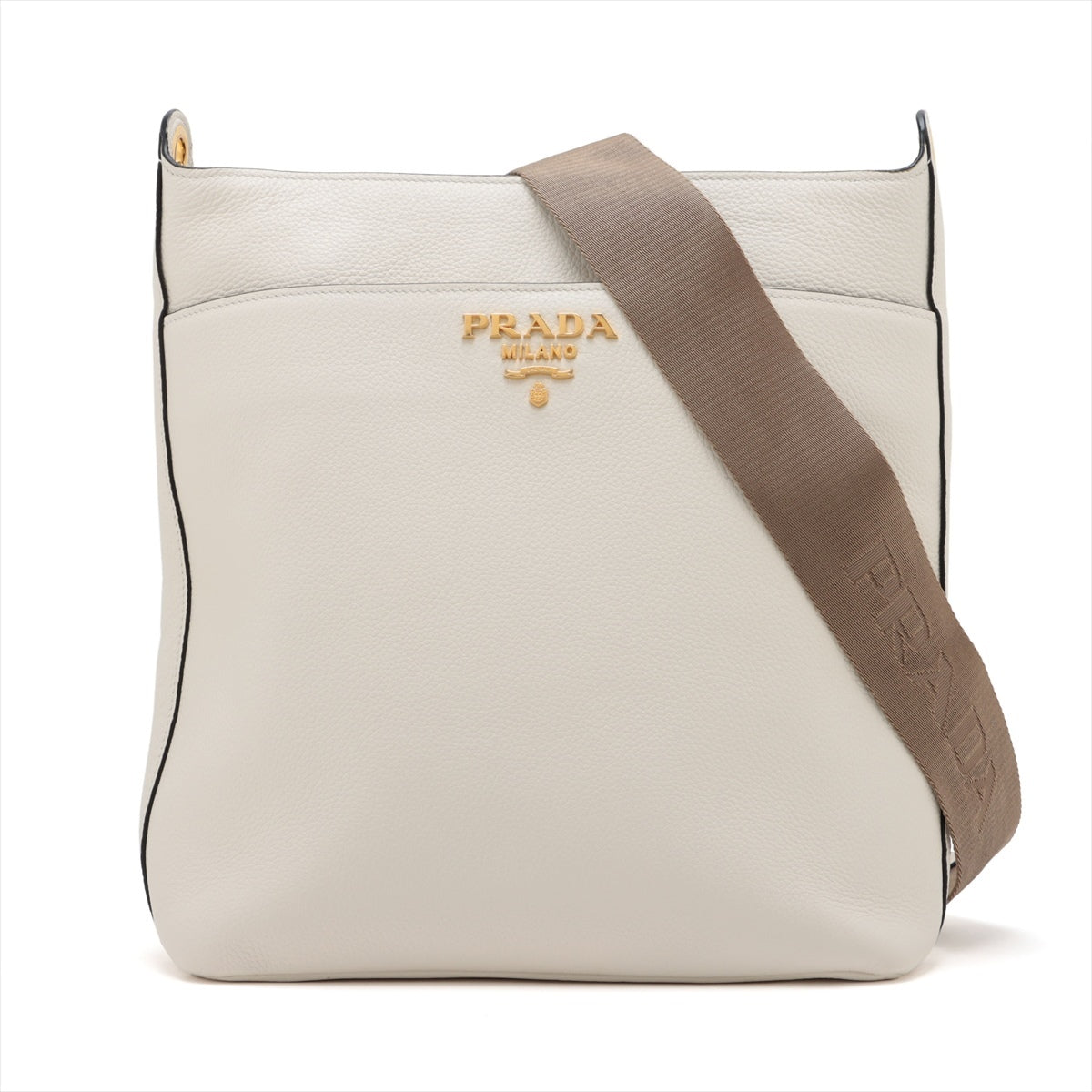 Prada Leather Shoulder Bag White