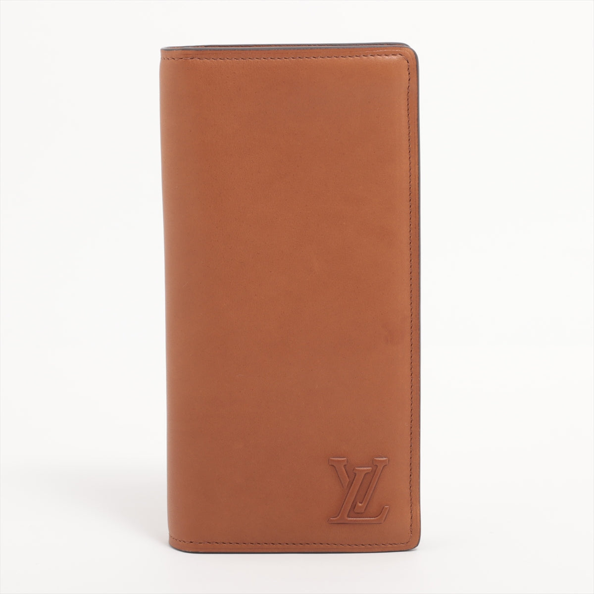 Louis Vuitton LV Logo Portefeuille Brazza M81756 Brown Long Wallet Responsive RFID