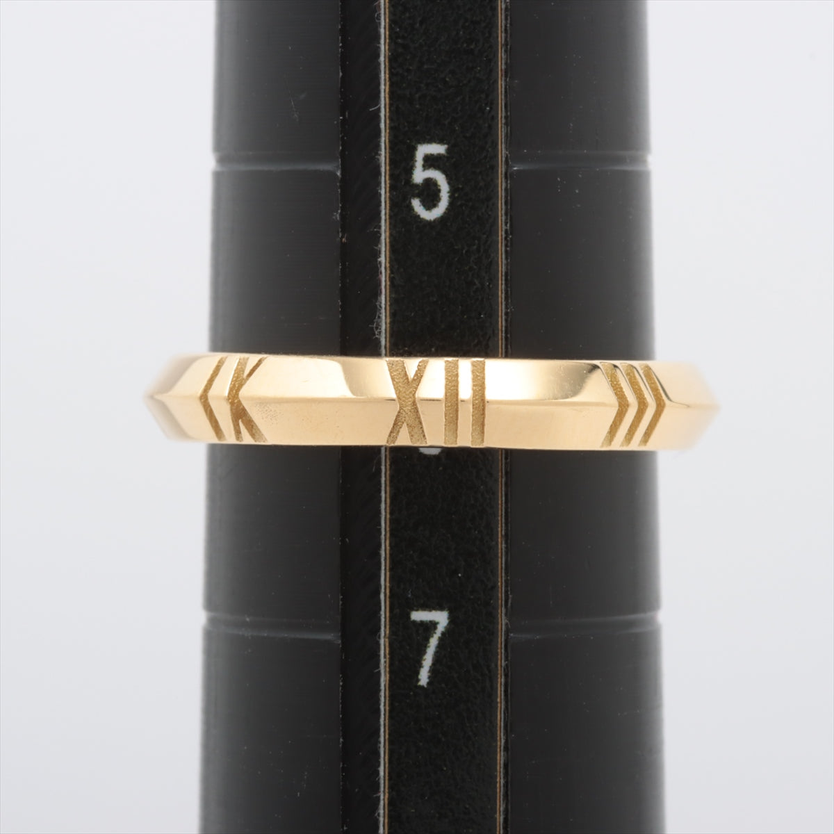 Tiffany Atlas X Closed Narrow Ring 750(YG) 3.4g